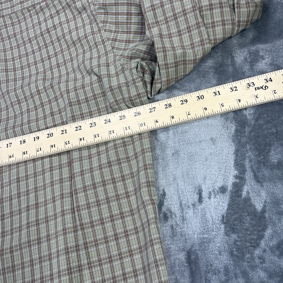 Ralph Lauren Shirt Mens XLT Brown Gingham Cotton Button Down Long Sleeve Plaid - Picture 7 of 8